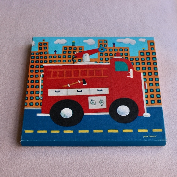 Oopsy Daisy Fire Truck Canvas Art by Max Grover - Picture 2 of 8